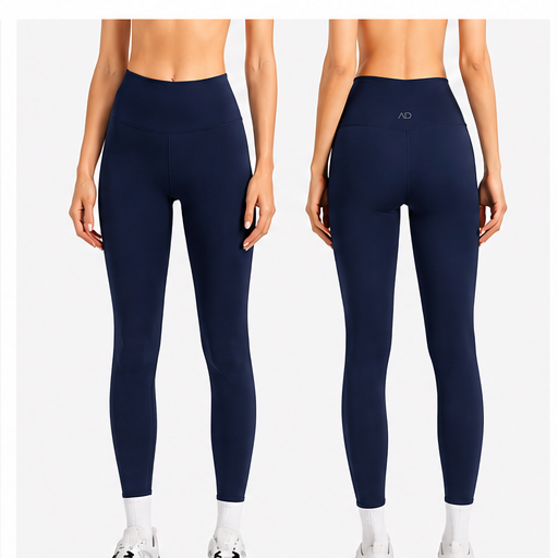 Legging Azul Marino AD - Vista frontal y trasera