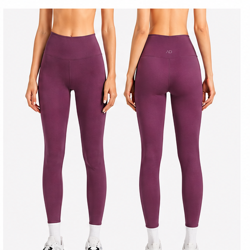 Legging Morado AD - Vista frontal y trasera