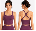 Top Deportivo Morado AD - Vista frontal y trasera